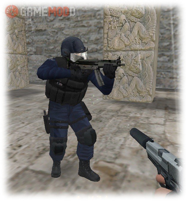 Ghost (MW2 style skin) » CS 1.6 - Skins Players GIGN