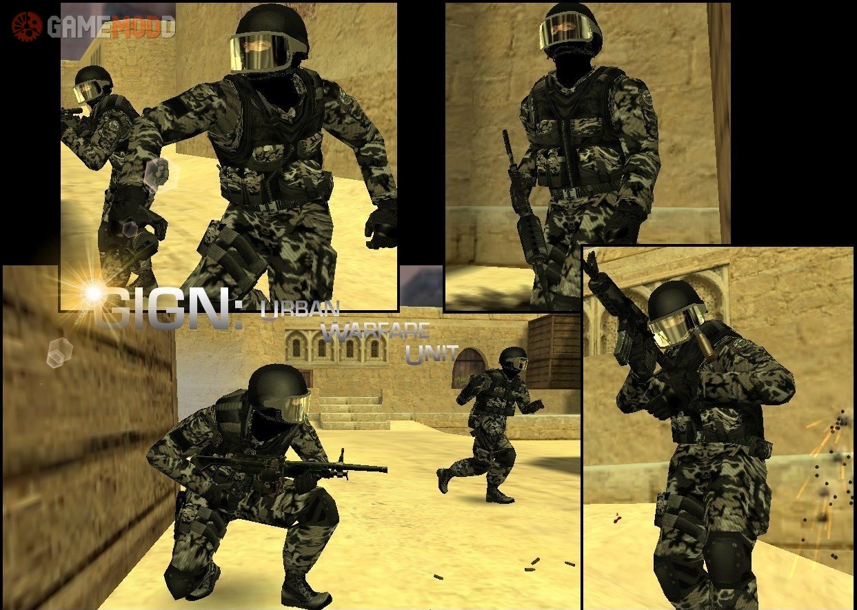 Ghost (MW2 style skin) » CS 1.6 - Skins Players GIGN