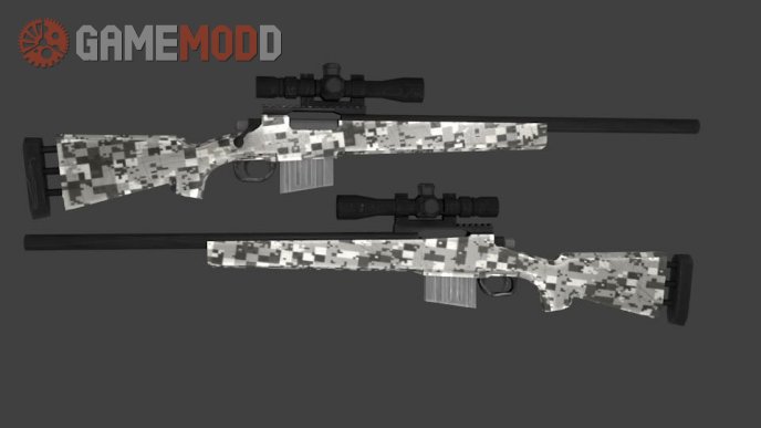 M24 Sniper Rifle w Digital Camo