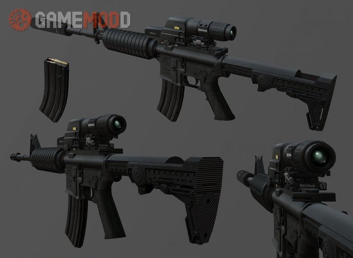 Hi-Polygon M4A1 2010 for CS 1.6 UPDATED