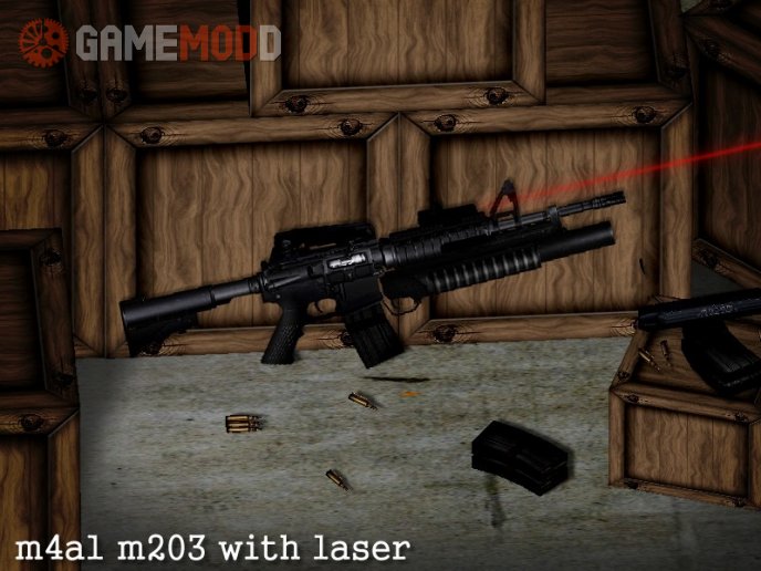 M4A1 m203 with laser