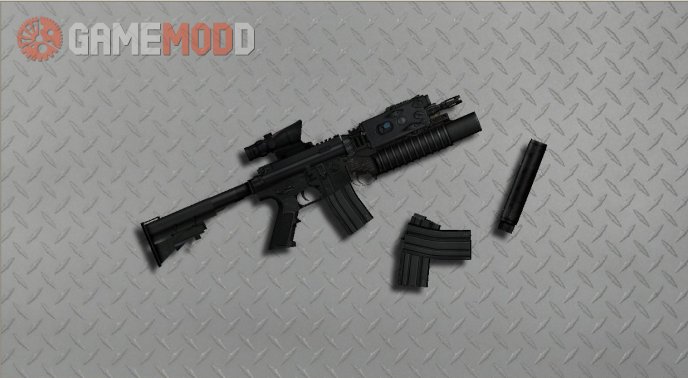 M4A1 + Acog + M203 By Sarqune