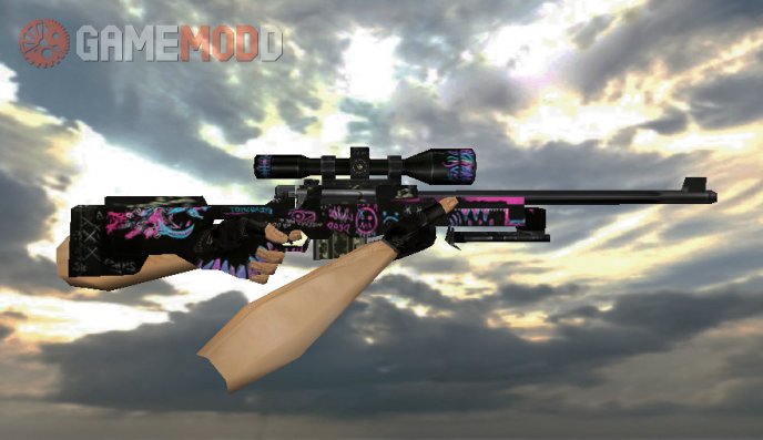 Default AWP with Fever Dream skin