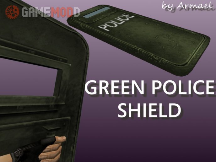 Green Police Shield