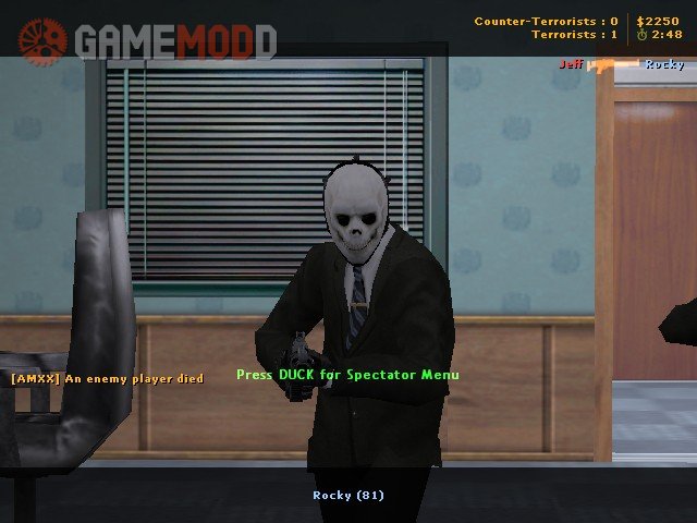 The Bank Robber in Skull Mask