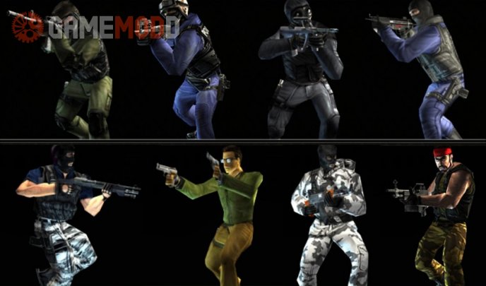 Counter Strike Old CT&T Skins