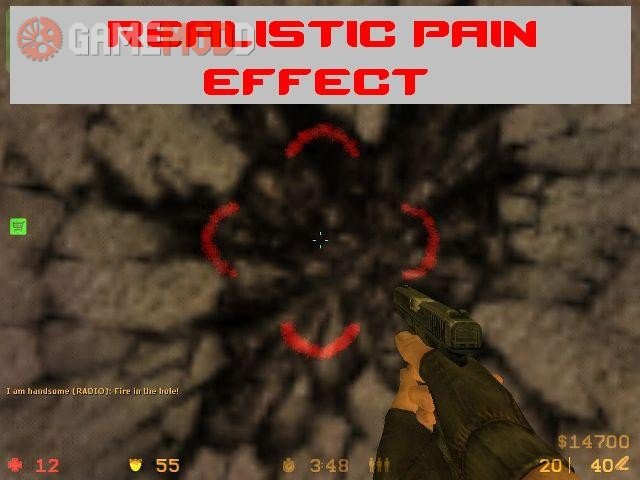 Realistic pain effect