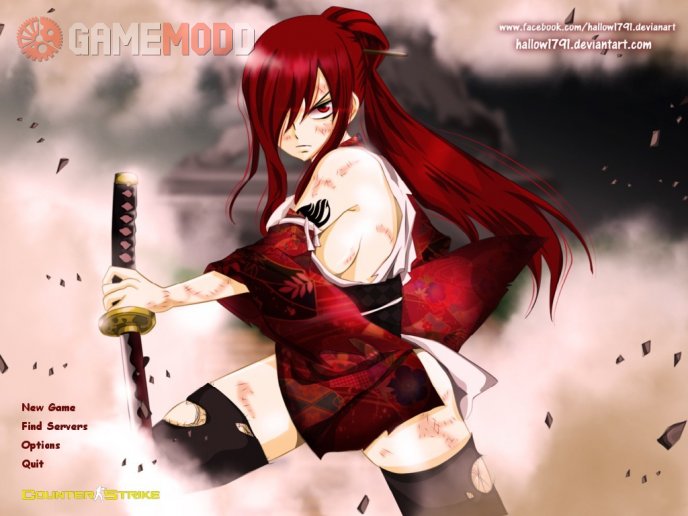 Fairy Tail  Erza Scarlet background