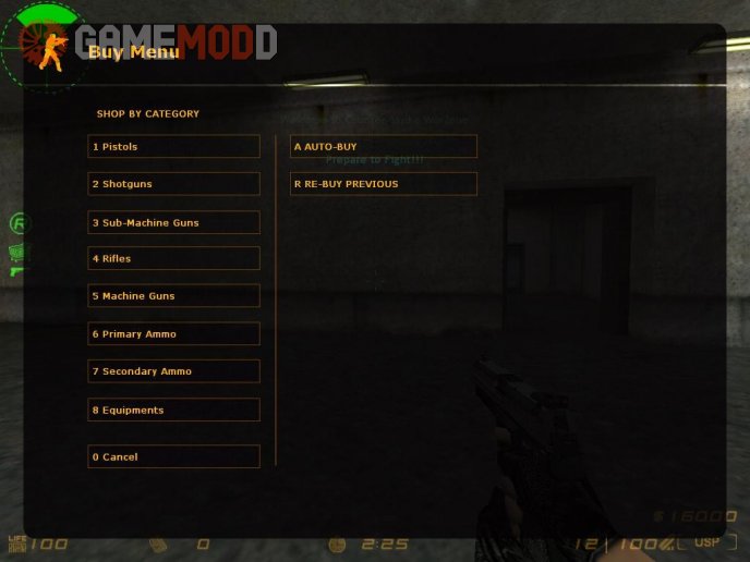 Counter-Strike 1.6 : Mod Buy Menu Android 