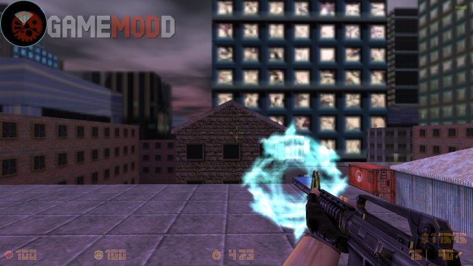Blue Neon Muzzle Flash