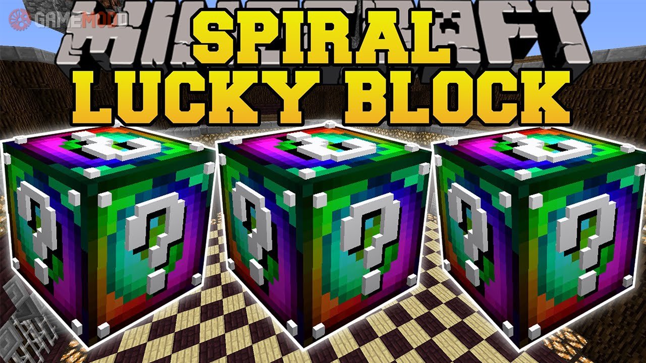 Lucky Block Spiral [1.8] » Minecraft - Mods