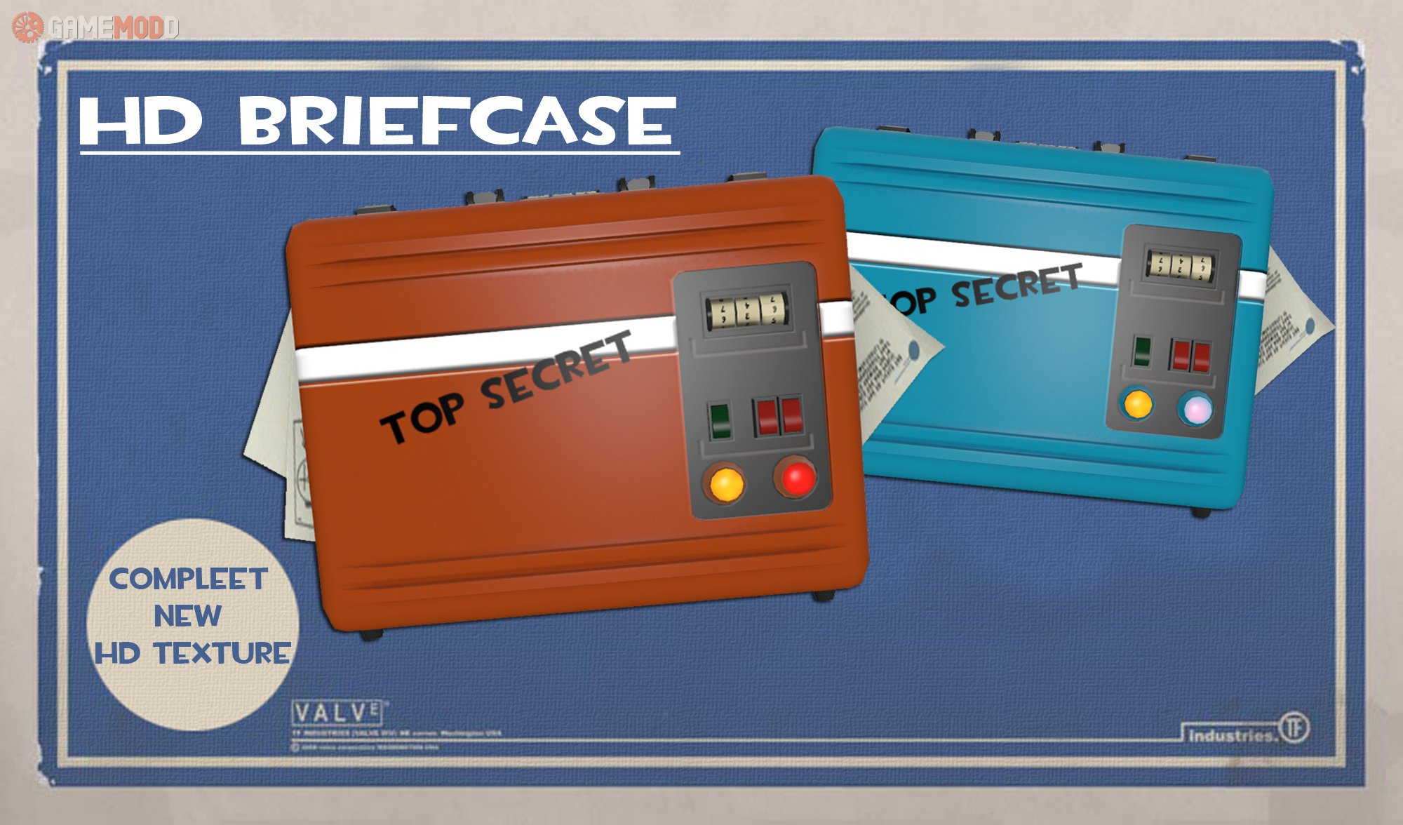 HD Briefcase / Intel » TF2 Skins Other GAMEMODD